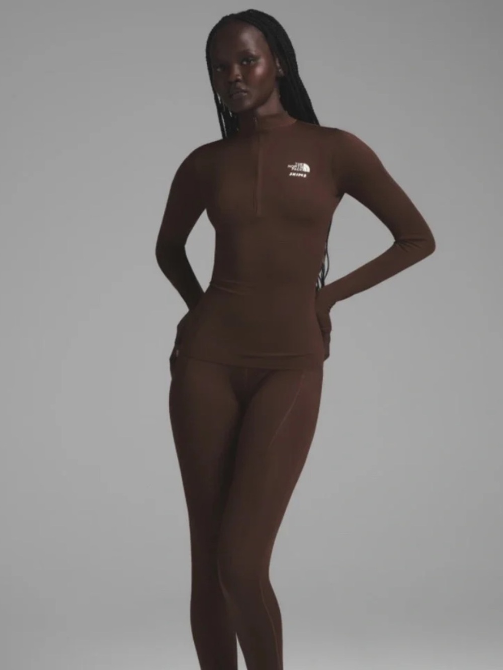 THE NORTH FACE X SKIMS REFINA LEGGING LIMITED EDITION: COCOA XS
